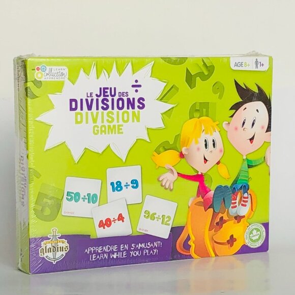 New Sealed Learning Card Game - Divisions English/French Age 8+ - Picture 7 of 13